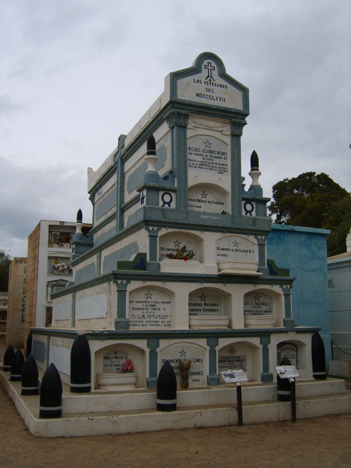 Mausoleo de los veteranos de 1879, Cementerio de Ovalle.