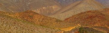 Muestra: Tierras rojizas de las quebradas de Río Hurtado.